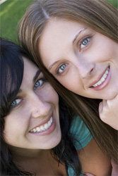 stock photo of two girls